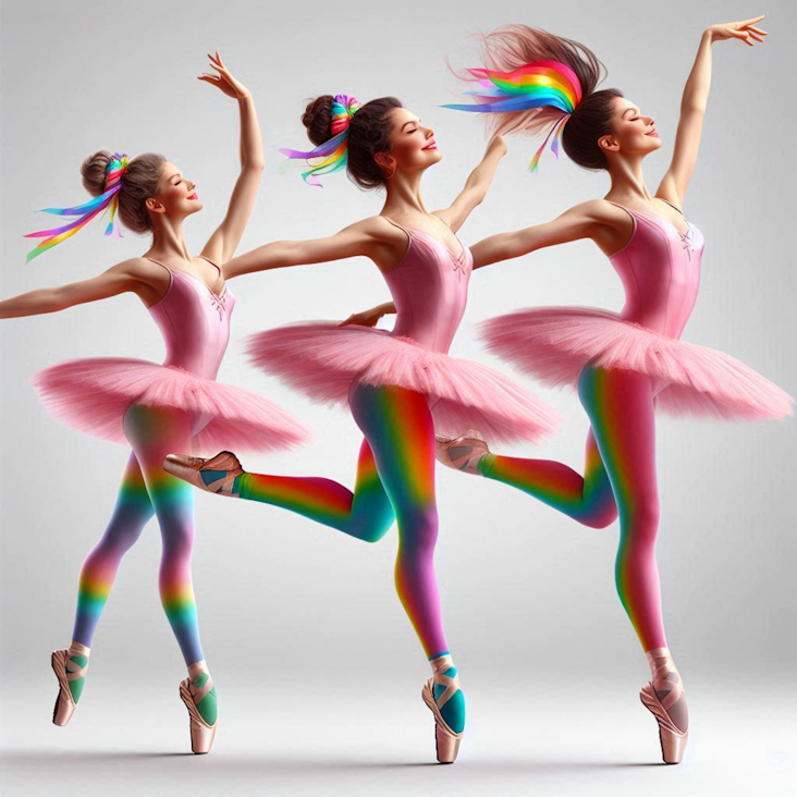 June Pride Month in a Pink Tutu in Llanelli