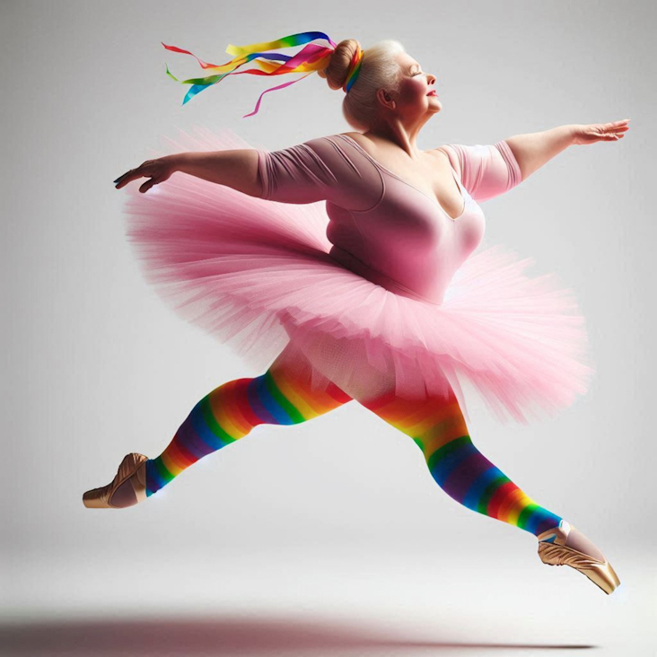 June Pride Month in a Pink Tutu in Small Heath