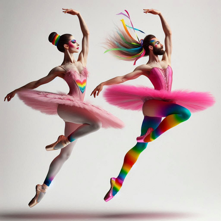 June Pride Month in a Pink Tutu in Croydon