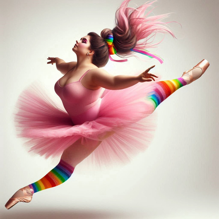 June Pride Month in a Pink Tutu in West Bridgford