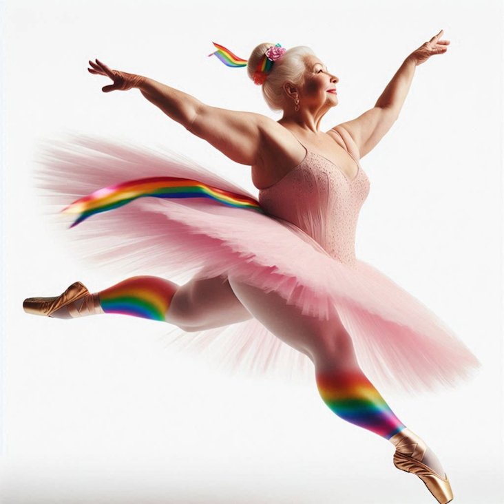 June Pride Month in a Pink Tutu in Grantham