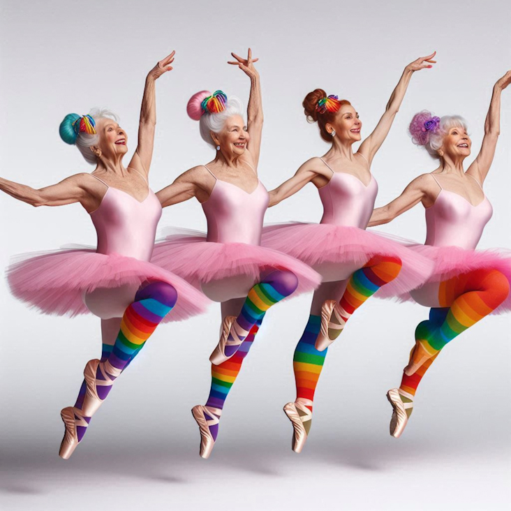 June Pride Month in a Pink Tutu in Bournemouth