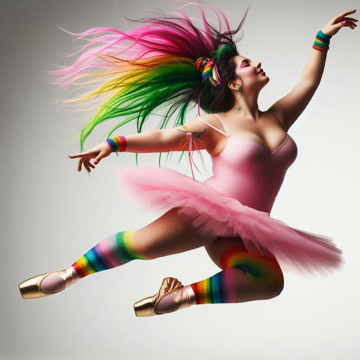 June Pride Month in a Pink Tutu in Paris