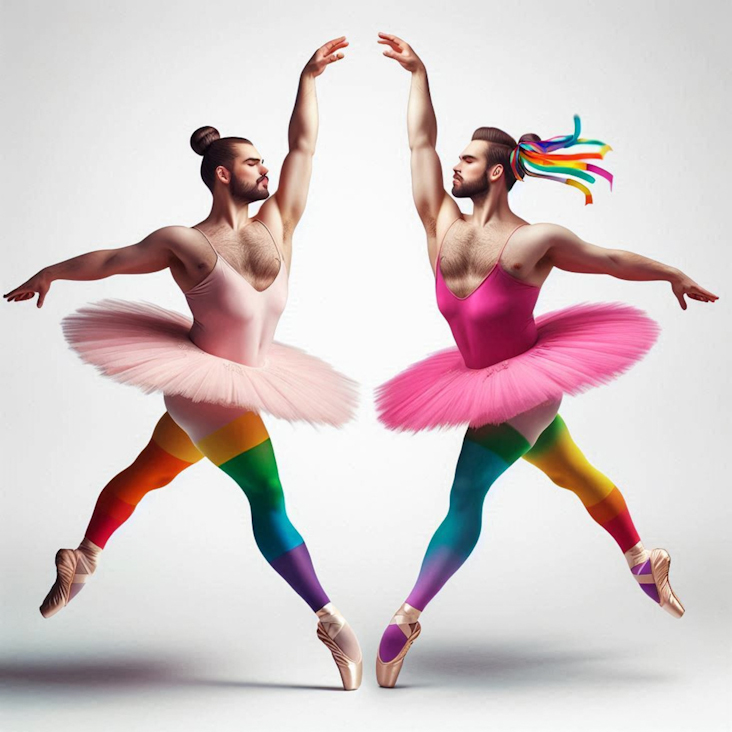 June Pride Month in a Pink Tutu in Rainham