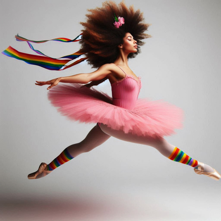 June Pride Month in a Pink Tutu in Trowbridge