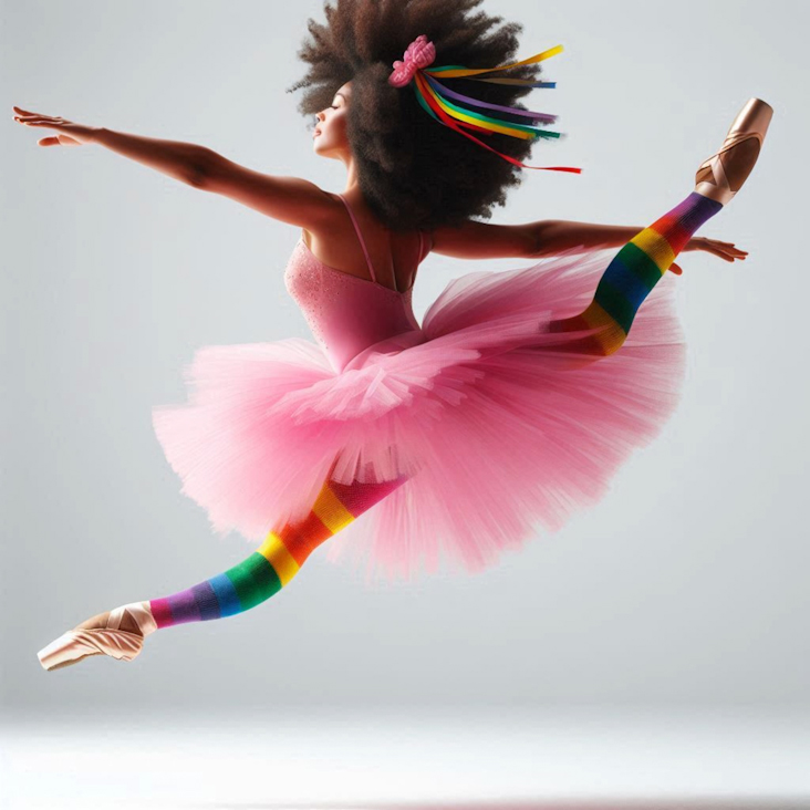 June Pride Month in a Pink Tutu in Ecclesfield