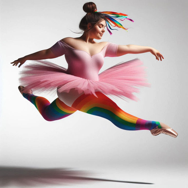 June Pride Month in a Pink Tutu in Dover