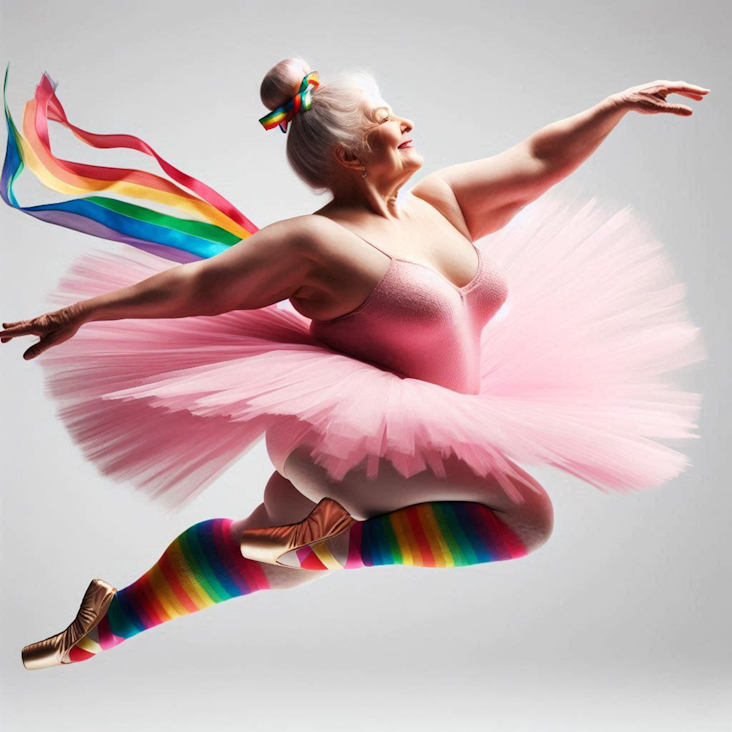 June Pride Month in a Pink Tutu in Maidstone