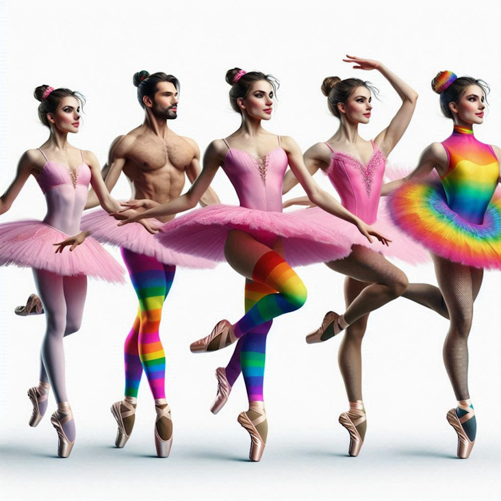 June Pride Month in a Pink Tutu in Bicester