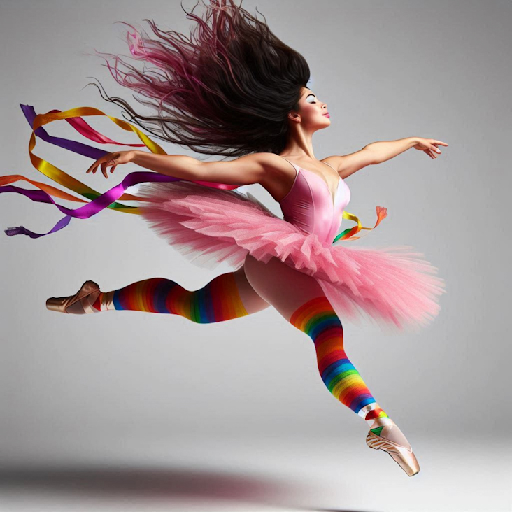 June Pride Month in a Pink Tutu in Northolt