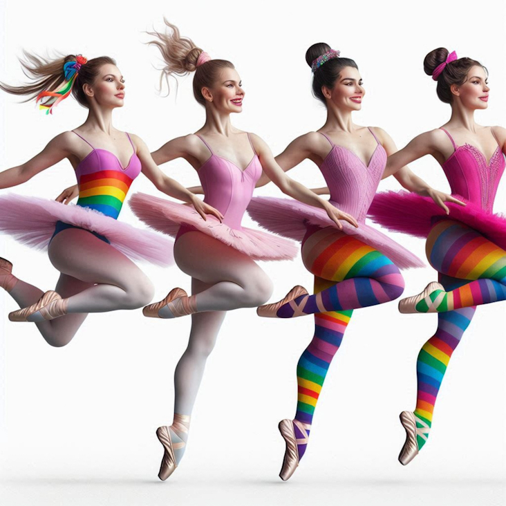 June Pride Month in a Pink Tutu in Newtownards