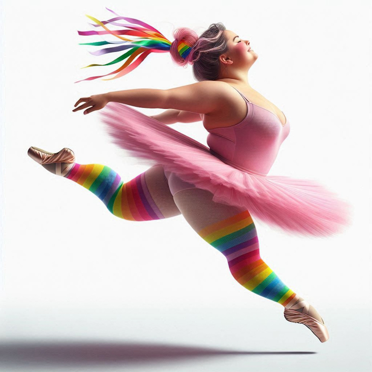 June Pride Month in a Pink Tutu in Kendal