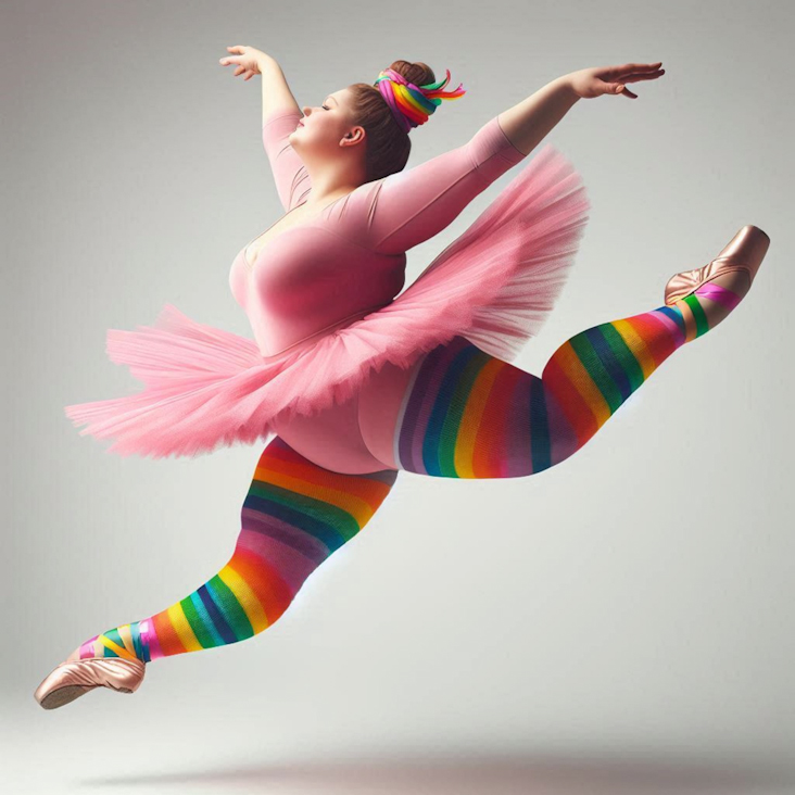 June Pride Month in a Pink Tutu in Ashington