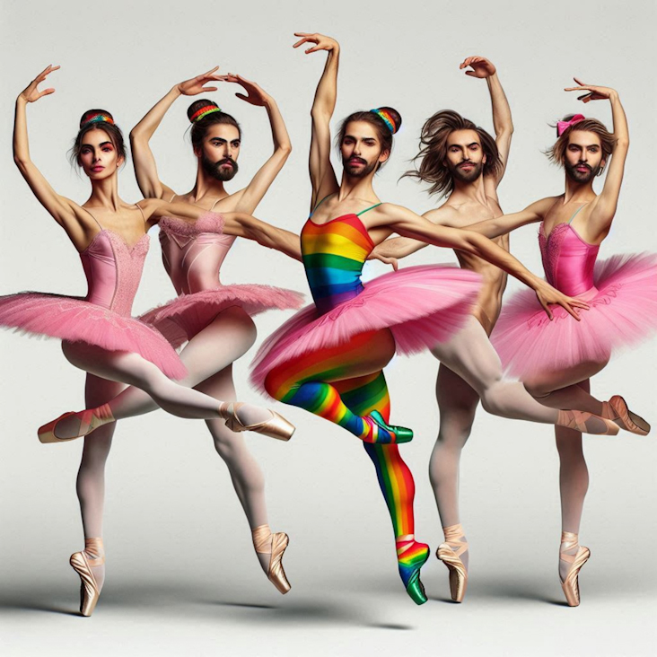 June Pride Month in a Pink Tutu in Aldridge