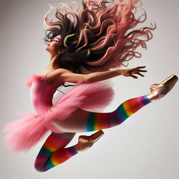 June Pride Month in a Pink Tutu in Warrington