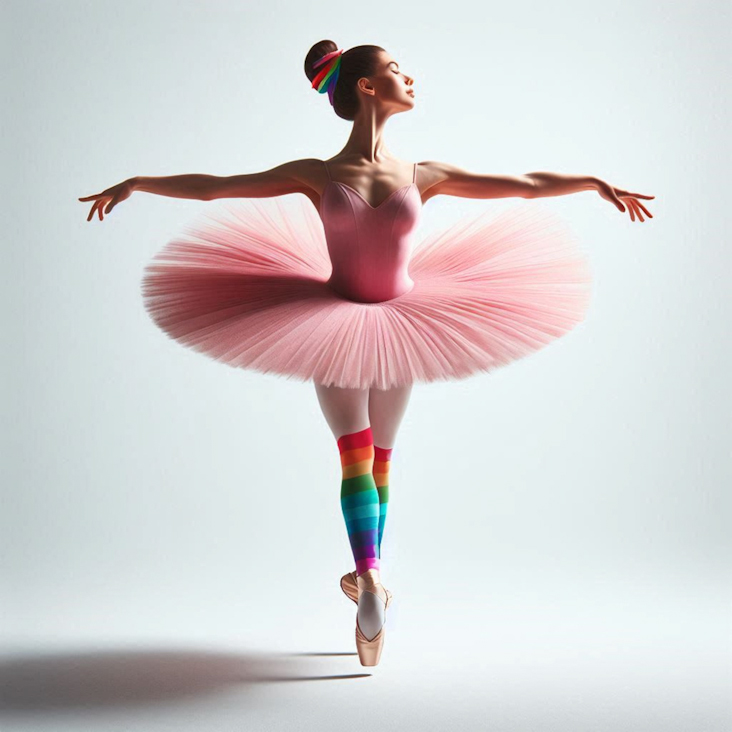 June Pride Month in a Pink Tutu in Newton Aycliffe