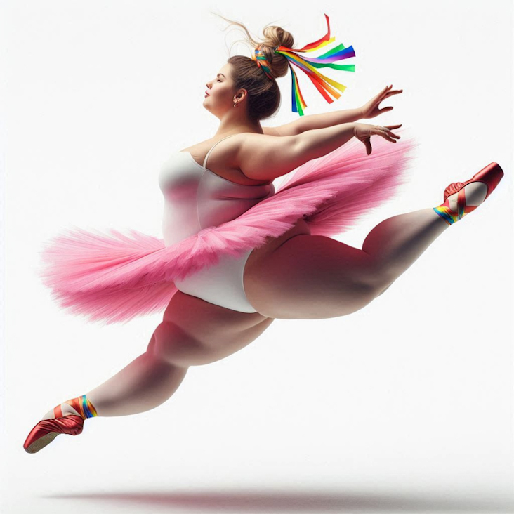 June Pride Month in a Pink Tutu in Consett