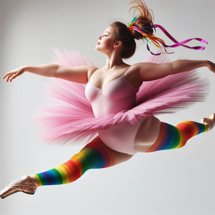 June Pride Month in a Pink Tutu in Coulsdon