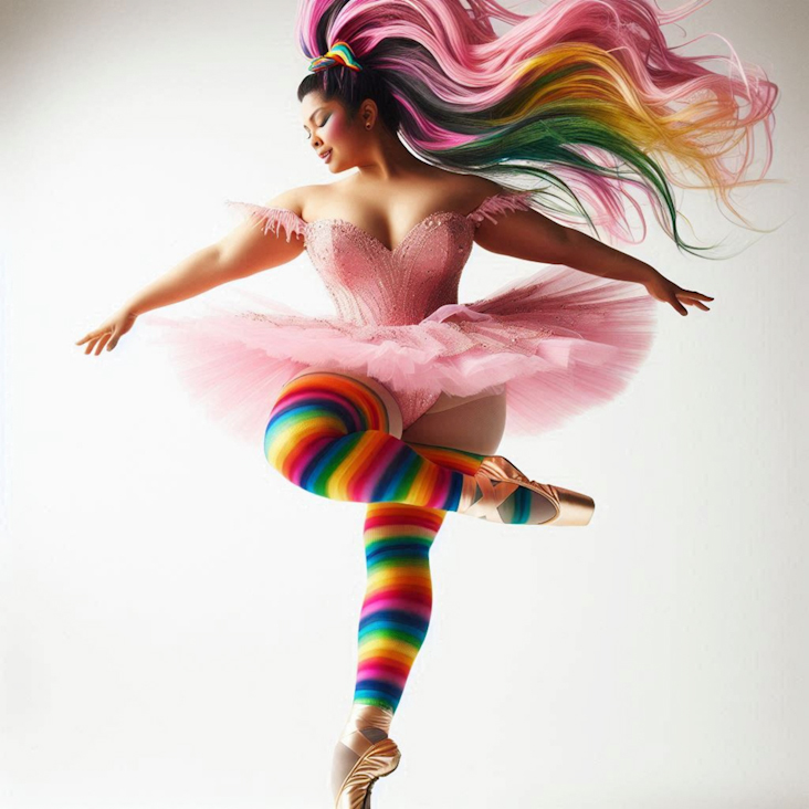 June Pride Month in a Pink Tutu in Longbridge