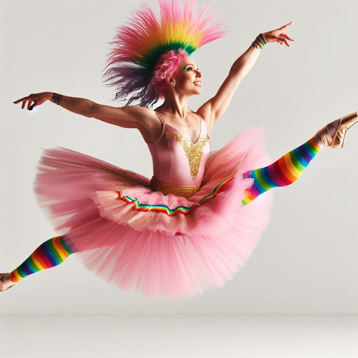 June Pride Month in a Pink Tutu in Berlin