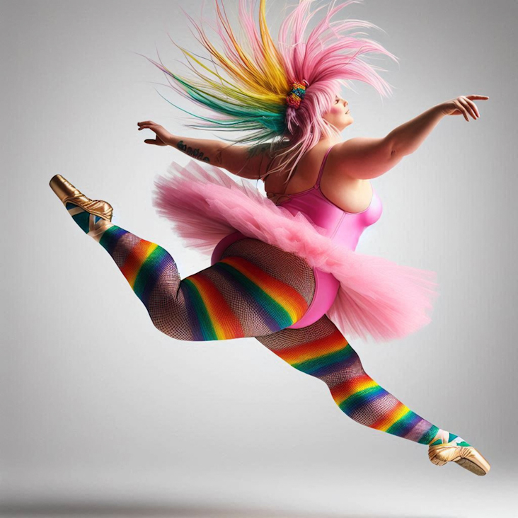 June Pride Month in a Pink Tutu in Canberra