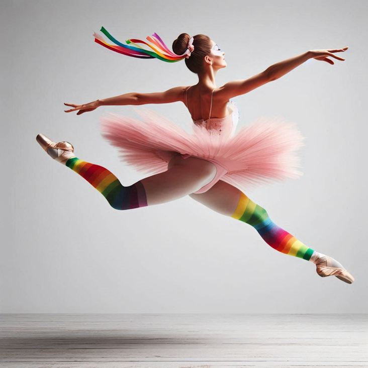 June Pride Month in a Pink Tutu in Gloucester