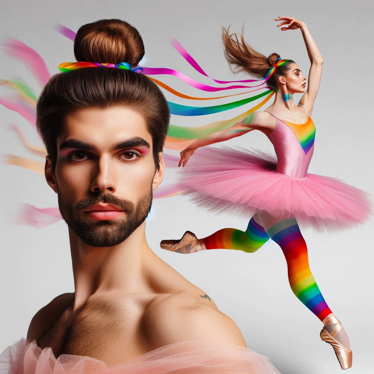 June Pride Month in a Pink Tutu in York