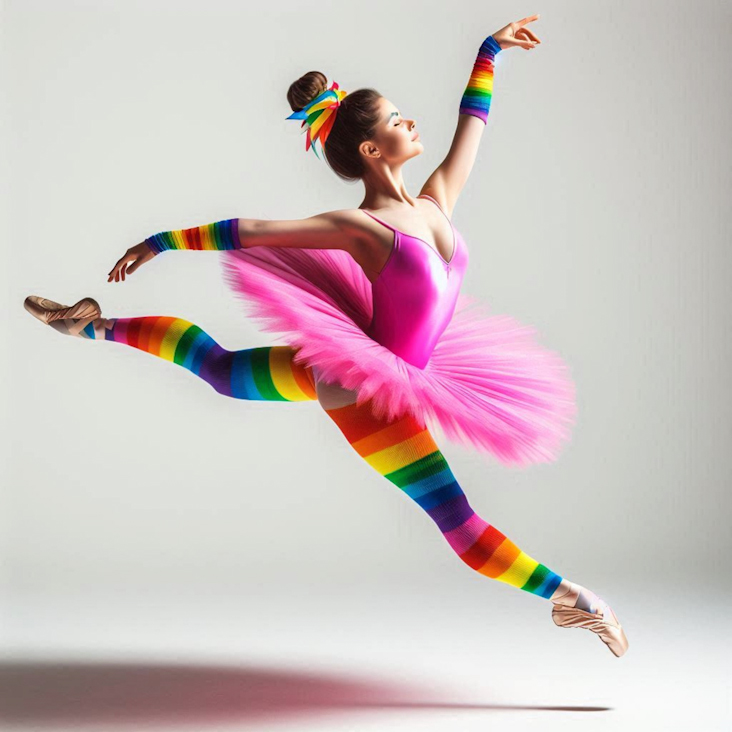 June Pride Month in a Pink Tutu in Tottenham