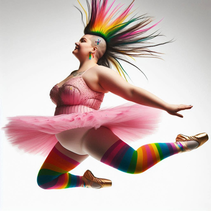 June Pride Month in a Pink Tutu in Slough