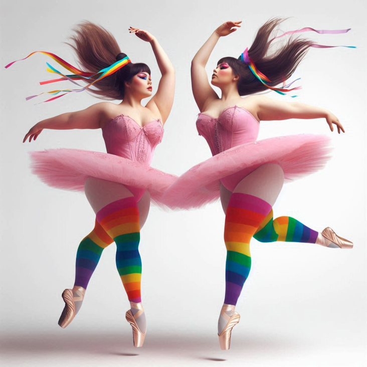 June Pride Month in a Pink Tutu in Walthamstow