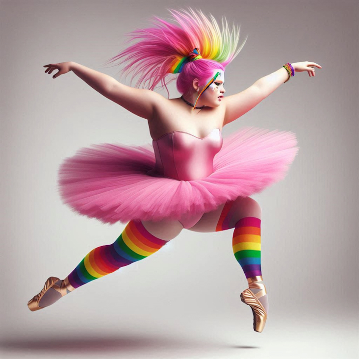 June Pride Month in a Pink Tutu in Salford