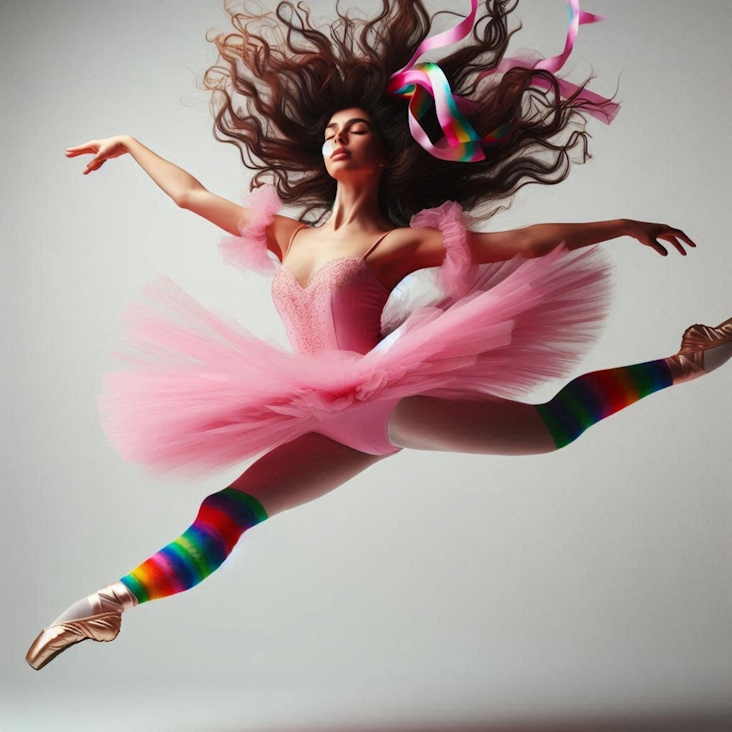 June Pride Month in a Pink Tutu in Hammersmith