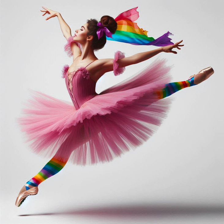 June Pride Month in a Pink Tutu in Chester