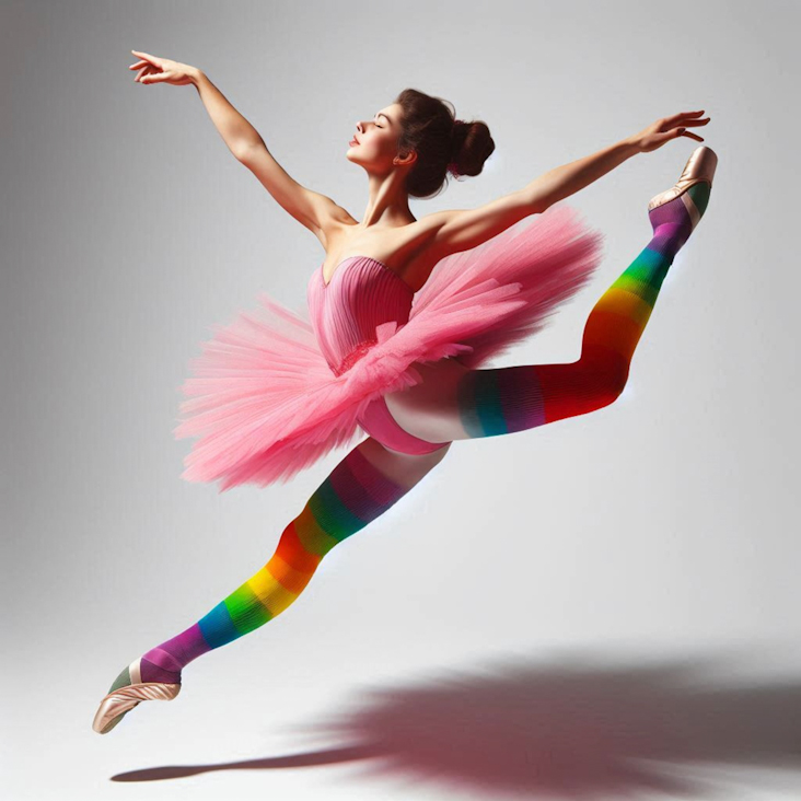 June Pride Month in a Pink Tutu in Nuneaton