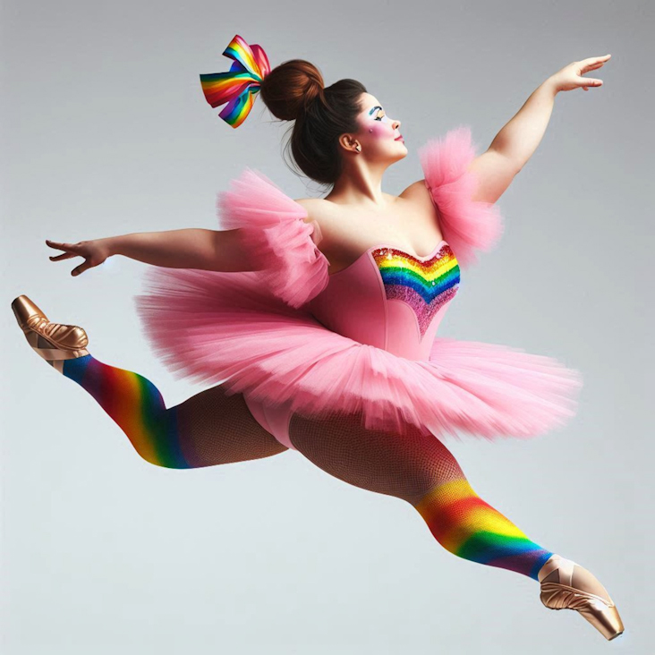 June Pride Month in a Pink Tutu in Bristol