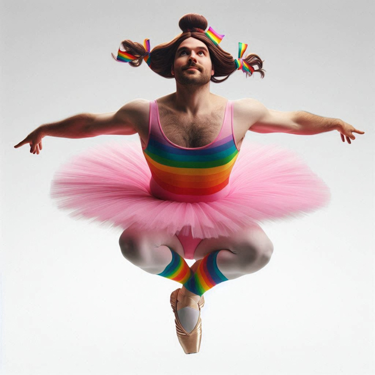 June Pride Month in a Pink Tutu in Belfast