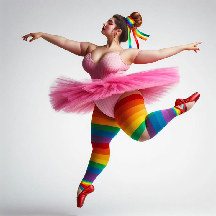 June Pride Month in a Pink Tutu in Burnley