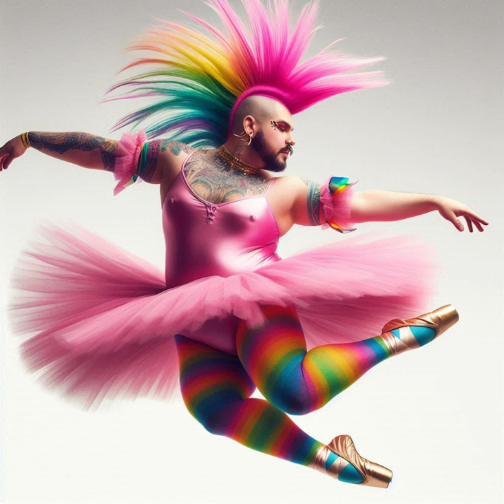 June Pride Month in a Pink Tutu in Harrogate