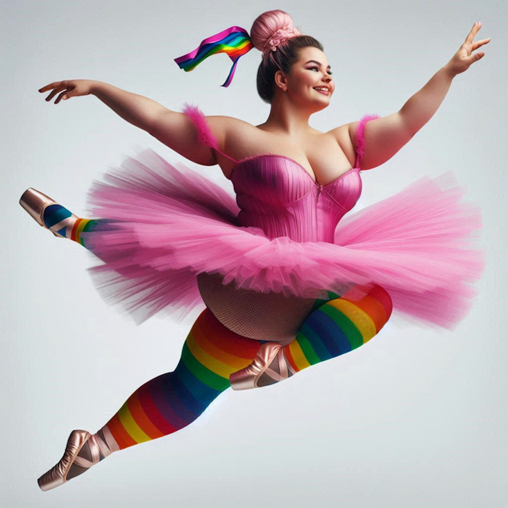 June Pride Month in a Pink Tutu in Liverpool