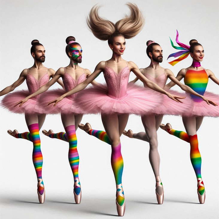 June Pride Month in a Pink Tutu in Sale