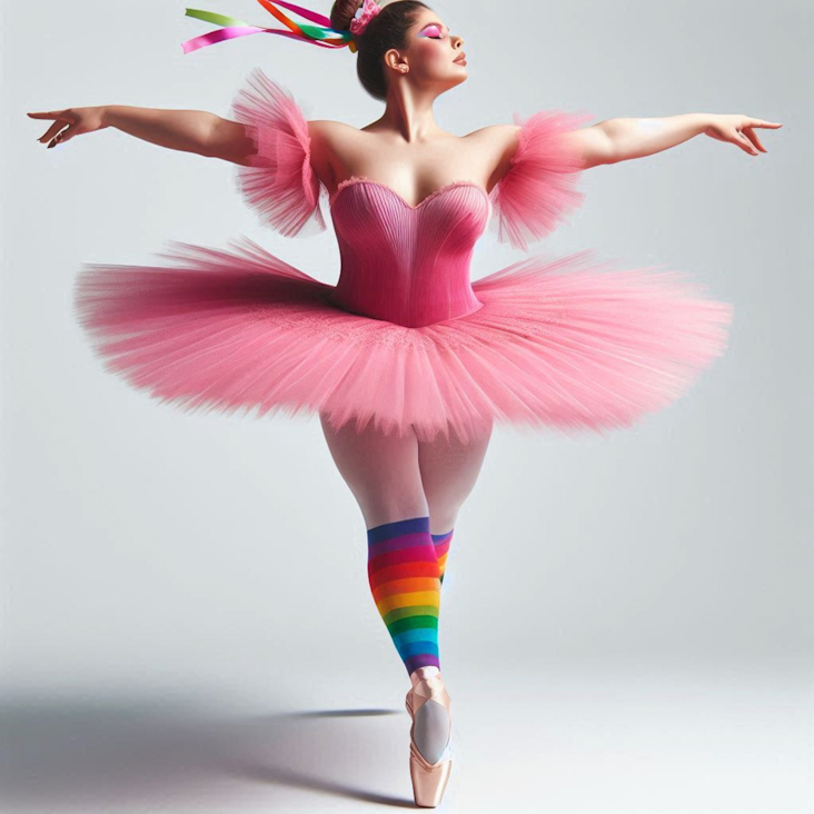 June Pride Month in a Pink Tutu in Kensington