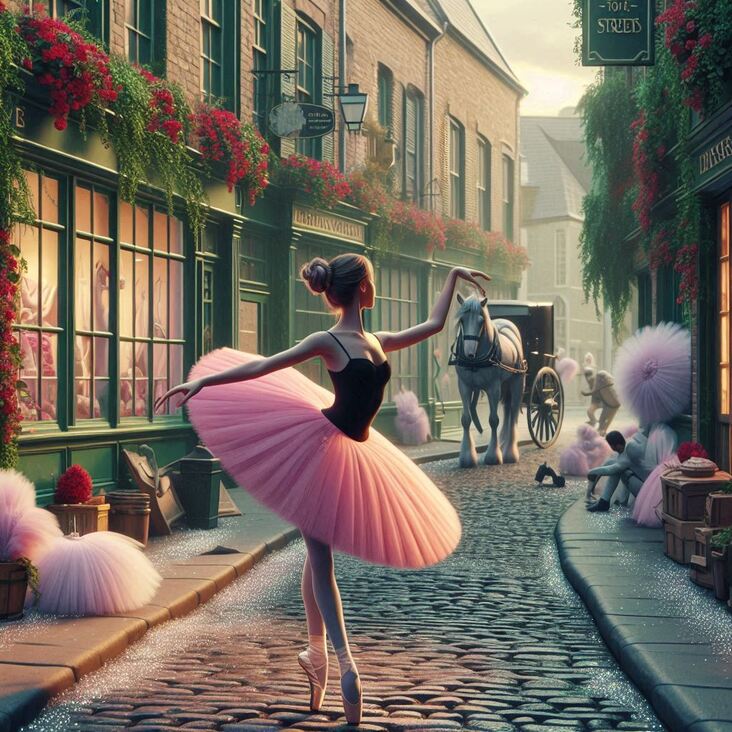 #TutuBlog 2024-10-28 in Croydon with a pink tutu.