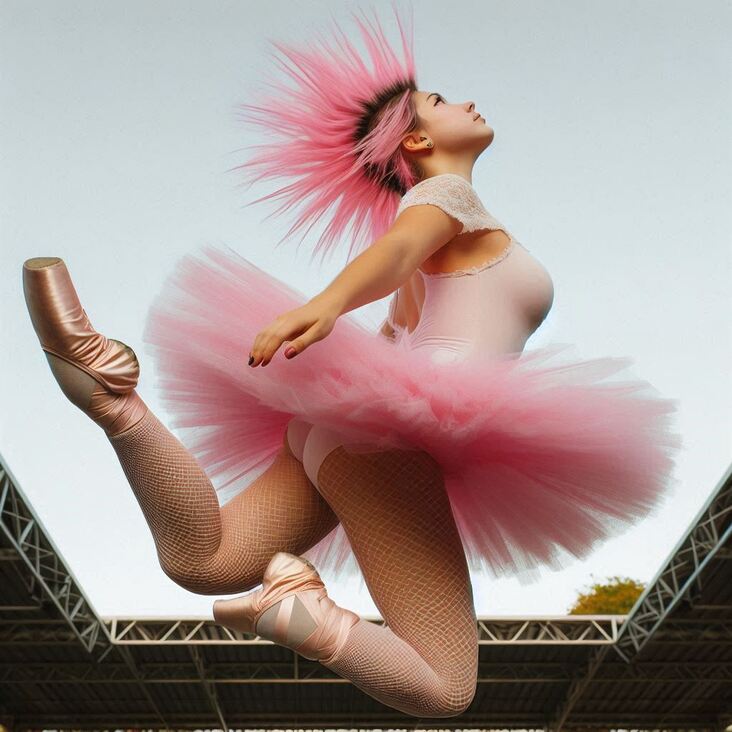 #TutuBlog 2019-09-08 in Didcot with a pink tutu.