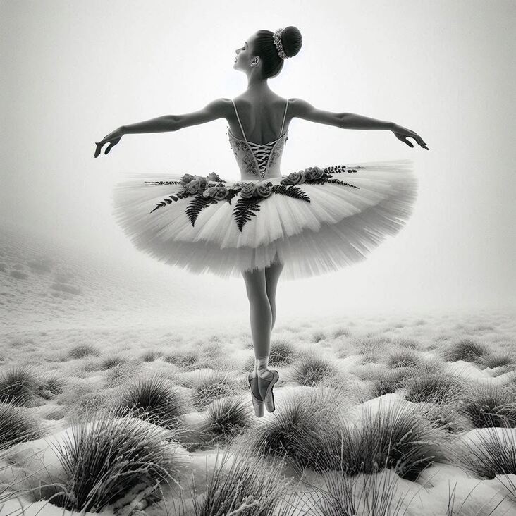 #TutuBlog 2020-01-13 in Chatham with a modern tutu.