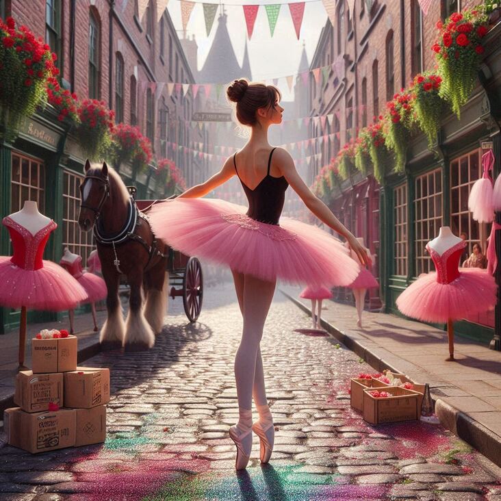 #TutuBlog 2023-08-07 in Uxbridge with a pink tutu.