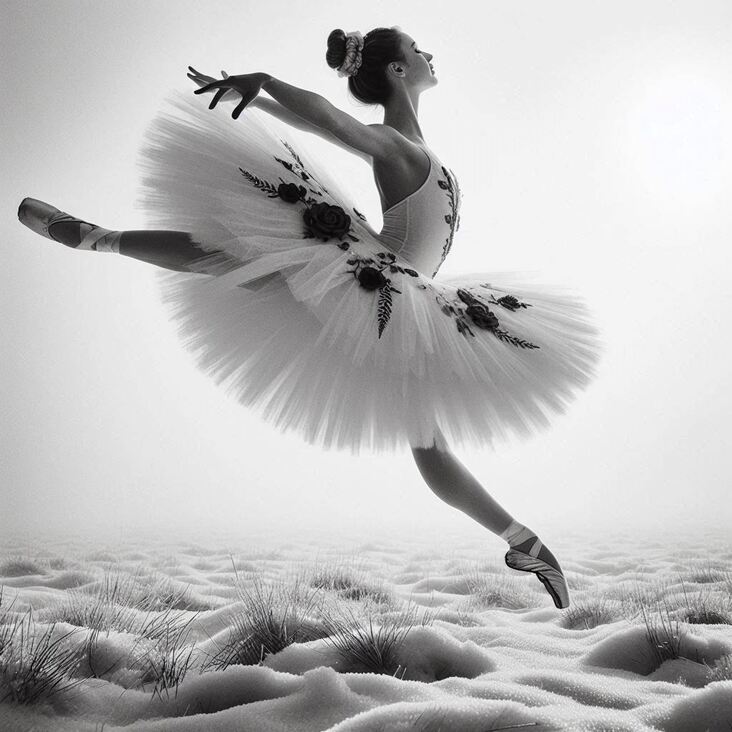 #TutuBlog 2024-11-28 in Hammersmith with a white tutu.