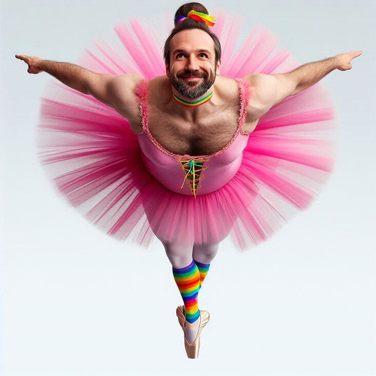#TutuBlog 2025-06-01 in Farnworth with a german tutu.
