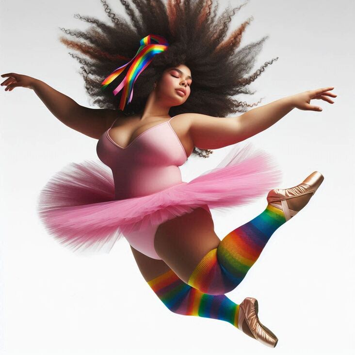#TutuBlog 2025-10-01 in Mitcham with a feather tutu.