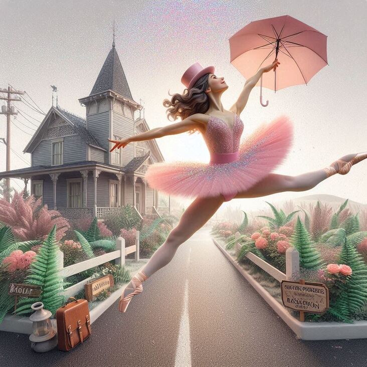 #TutuBlog 2025-10-31 in Stratford with a green tutu.