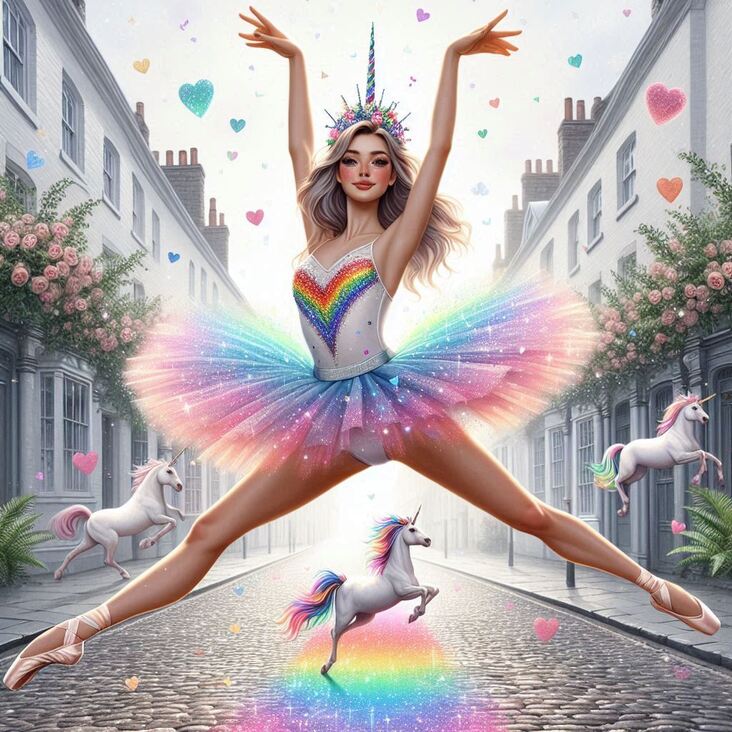 #TutuBlog 2025-12-04 in Newbury with a american style tutu.